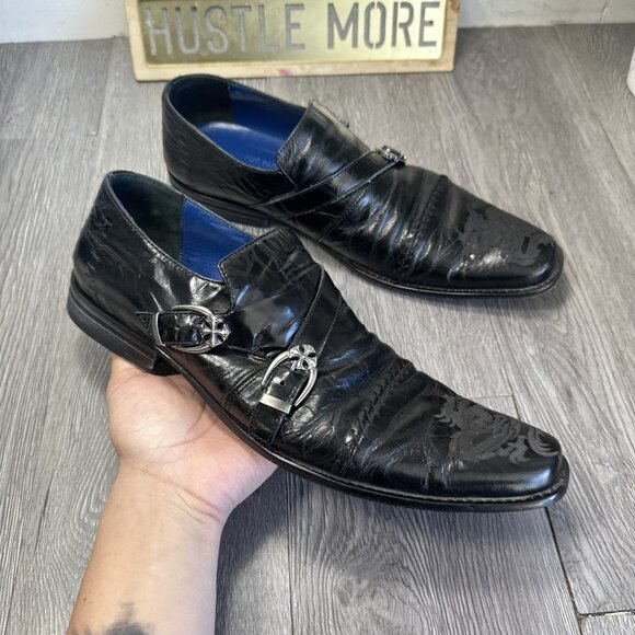 Mark Nason Shoes Rock Lives Monk Strap Mens 10 Black...